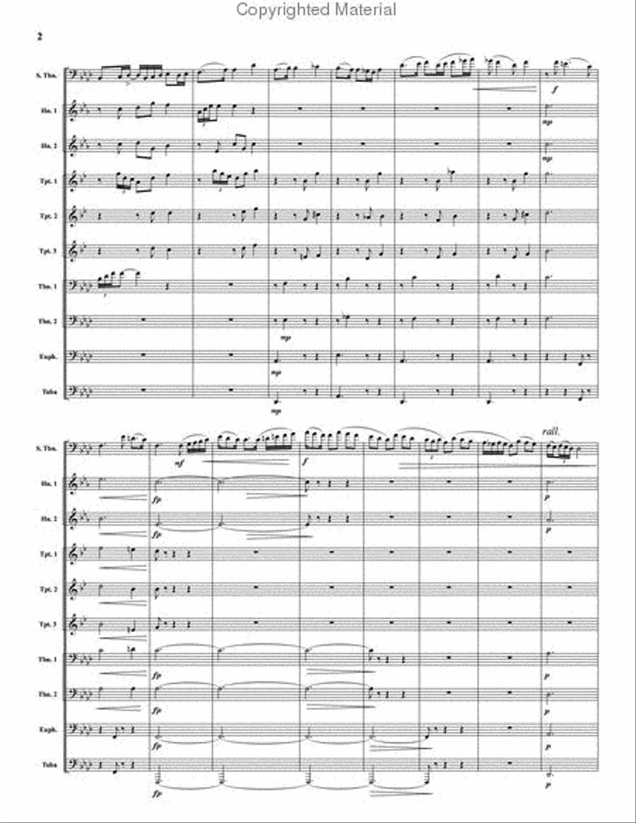 Trombone Concerto Euphonium scores gallery preview page 3