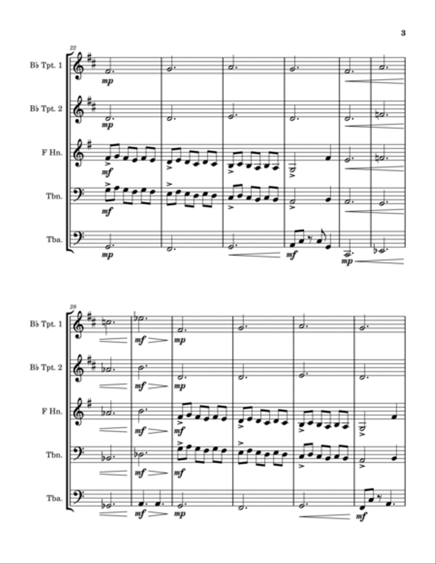 Skating Brass Quintet scores gallery preview page 3