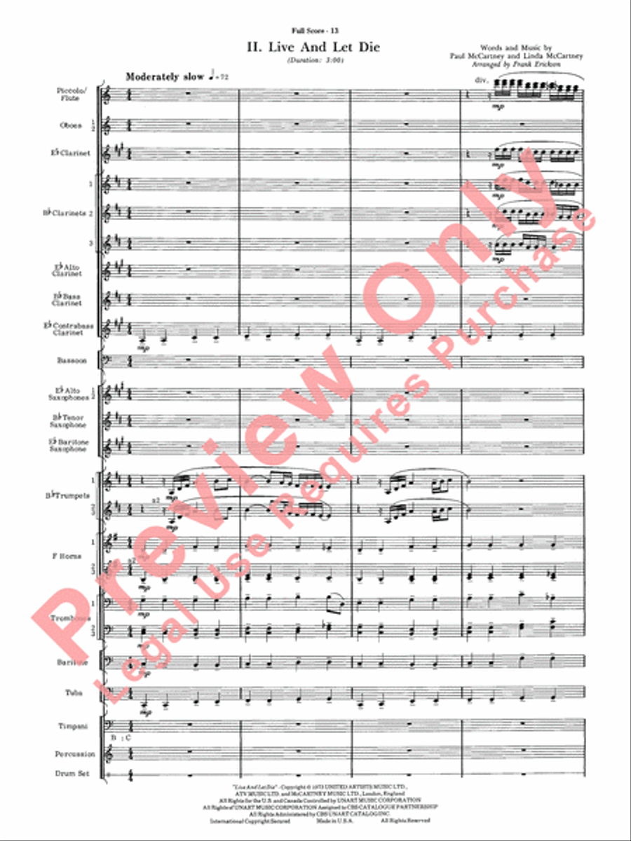 James Bond Suite Concert Band scores gallery preview page 15