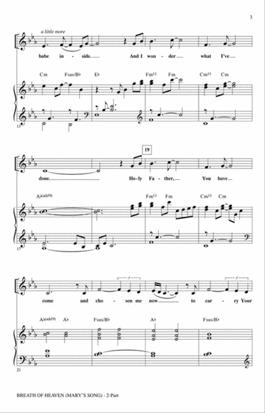 Breath of Heaven Breath of Heaven 2-Part scores gallery preview page 3