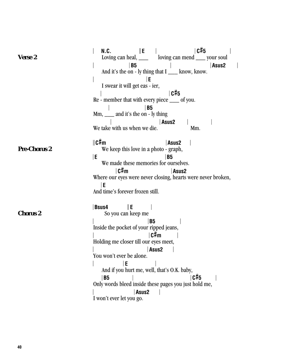 Photograph Acoustic Guitar scores gallery preview page 2