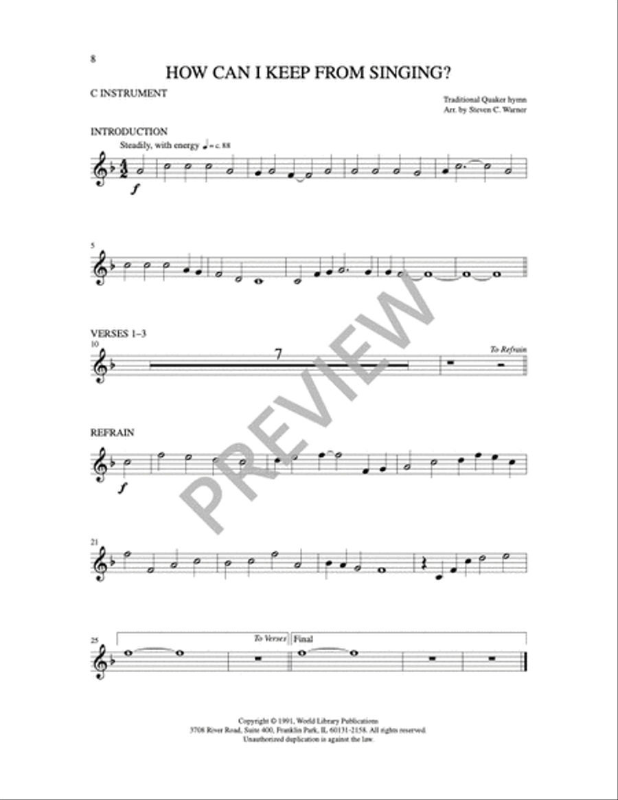How Can I Keep From Singing 4-Part scores gallery preview page 4