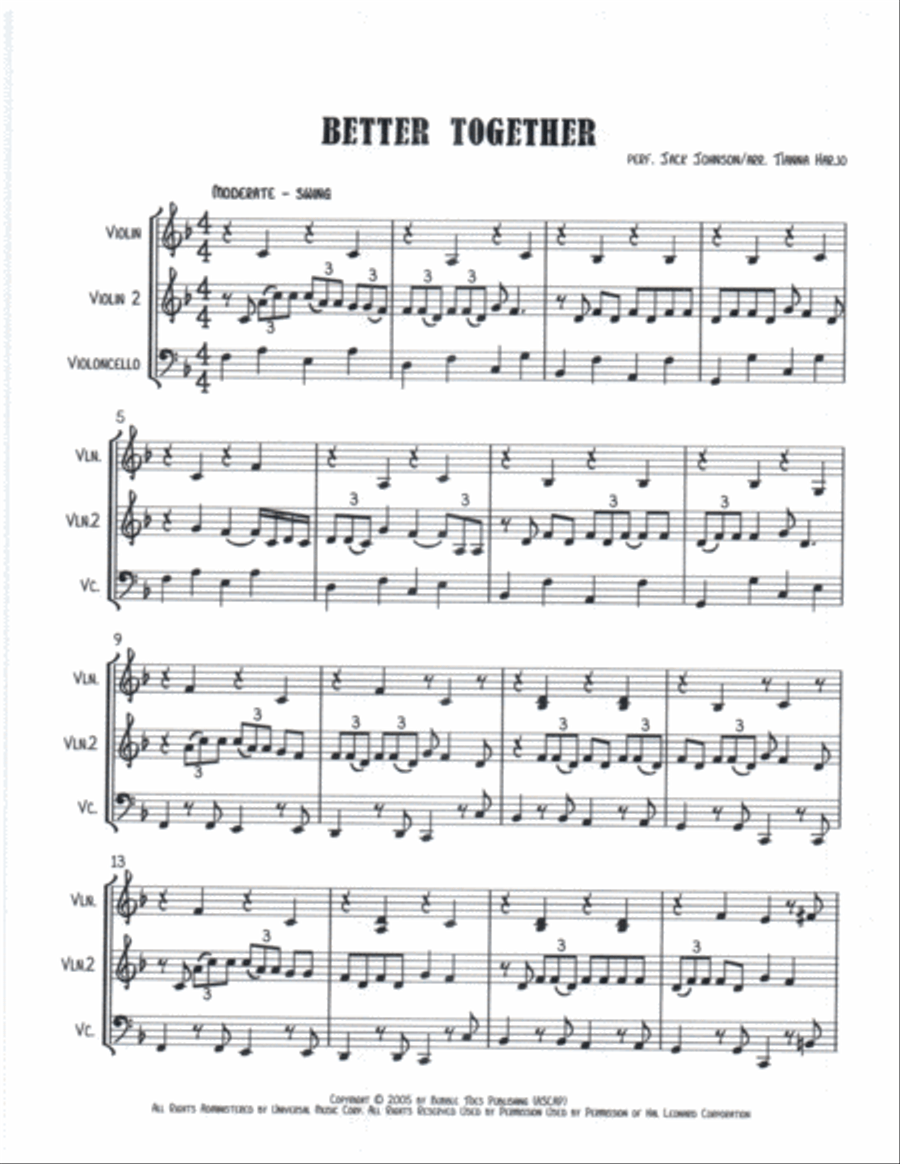 Better Together String Trio scores gallery preview page 2