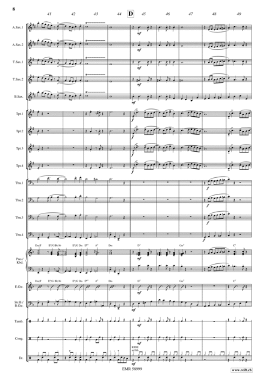 La Cinquantaine Big Band scores gallery preview page 8