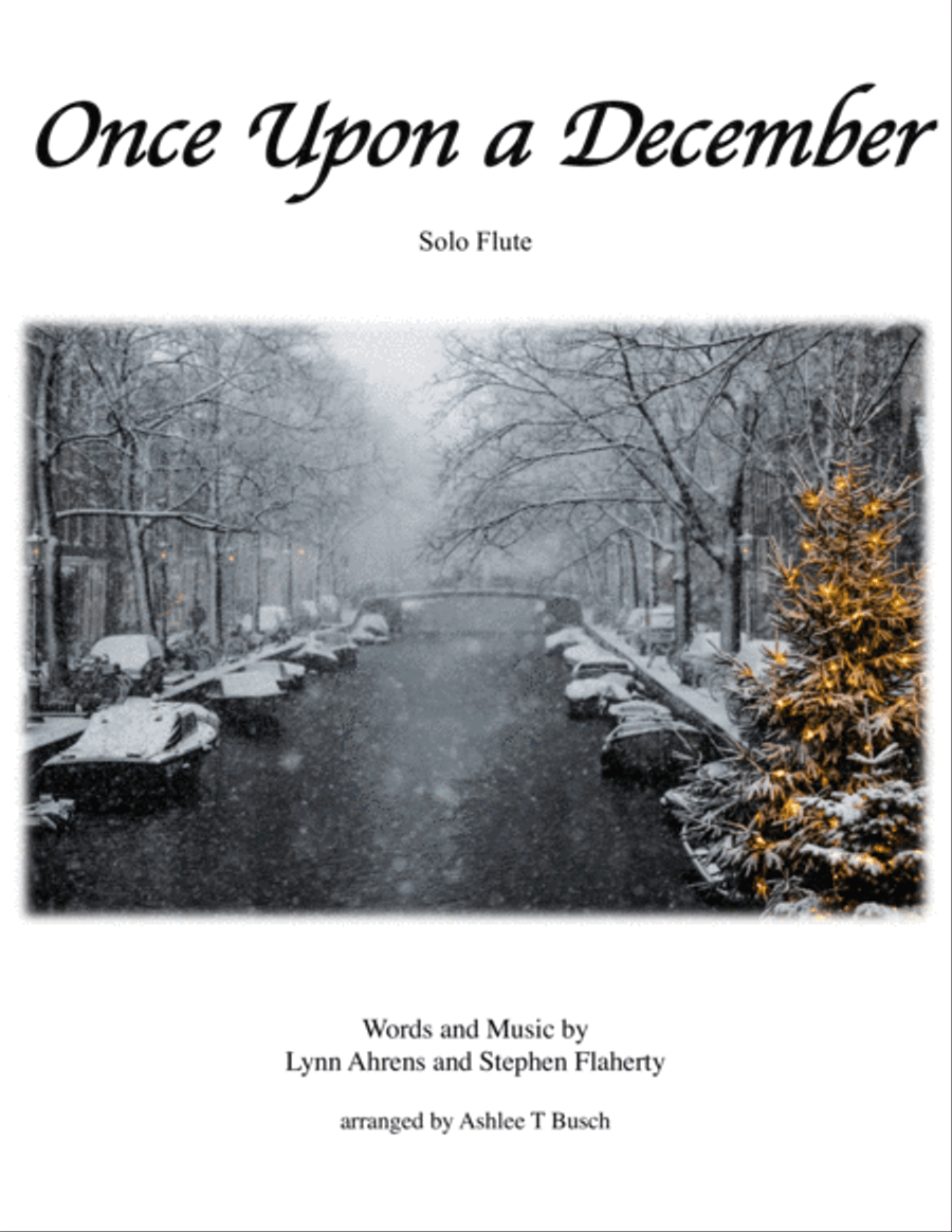 Once Upon A December from the Twentieth Century Fox Motion Picture ANASTASIA Flute Solo scores gallery preview page 1