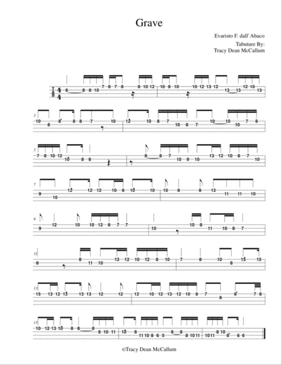 Grave Evaristo F. dall' Abaco String Duet scores gallery preview page 1