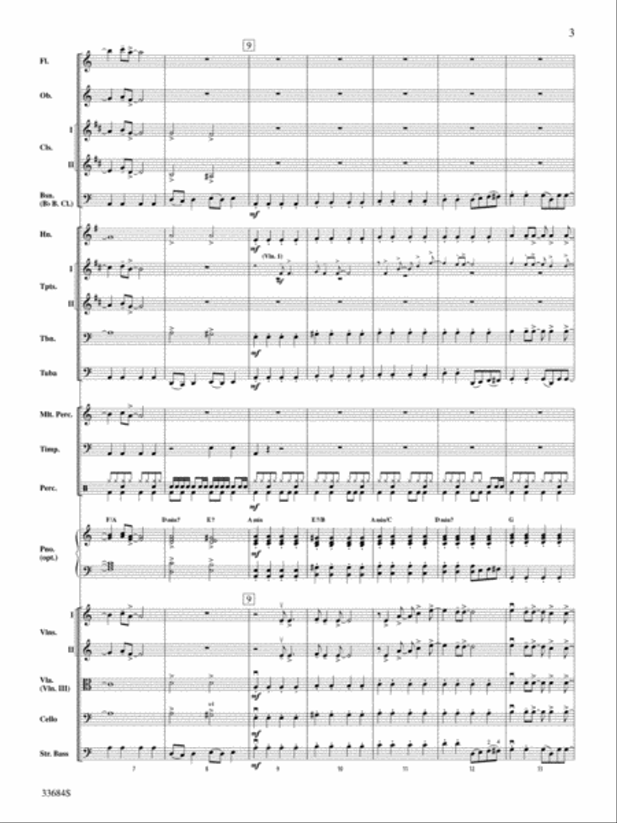 Fame (from the Motion Picture Fame) Full Orchestra scores gallery preview page 3
