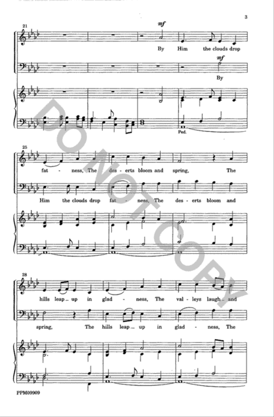 Harvest Song 4-Part scores gallery preview page 4