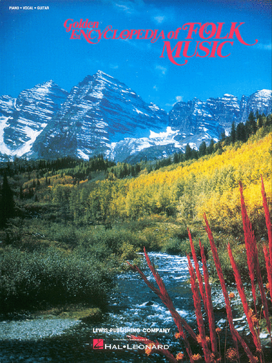 Golden Encyclopedia Of Folk Music Piano, Vocal, Guitar scores gallery preview page 1