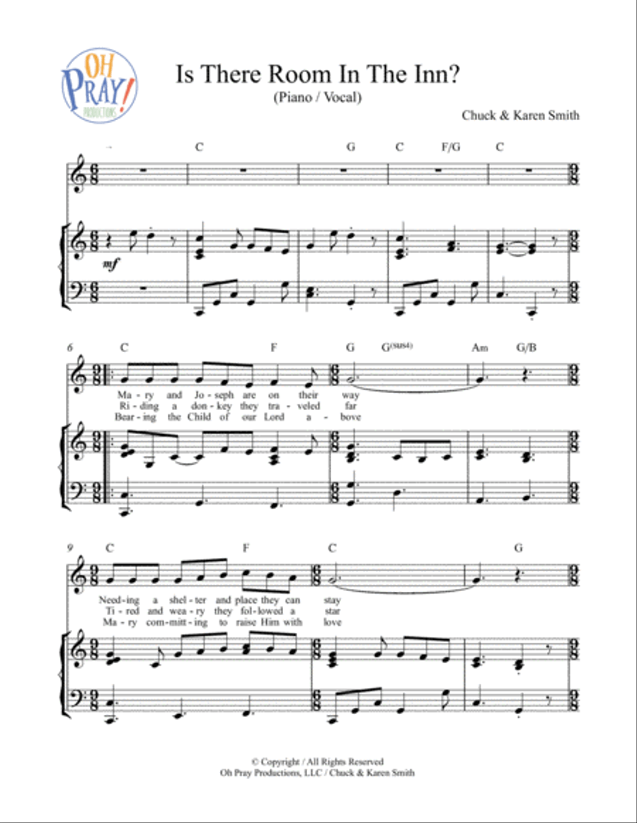 Is There Room In The Inn? Voice scores gallery preview page 2