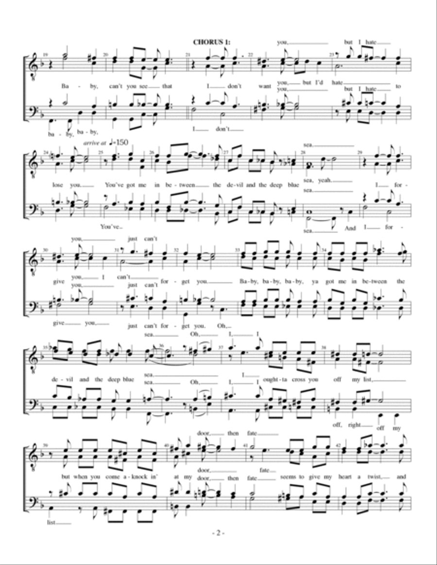 Between The Devil And The Deep Blue Sea Small Ensemble scores gallery preview page 2