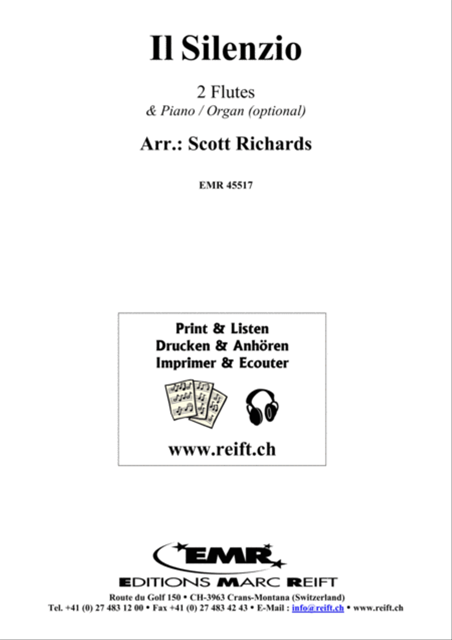 Il Silenzio Flute Duet scores gallery preview page 2