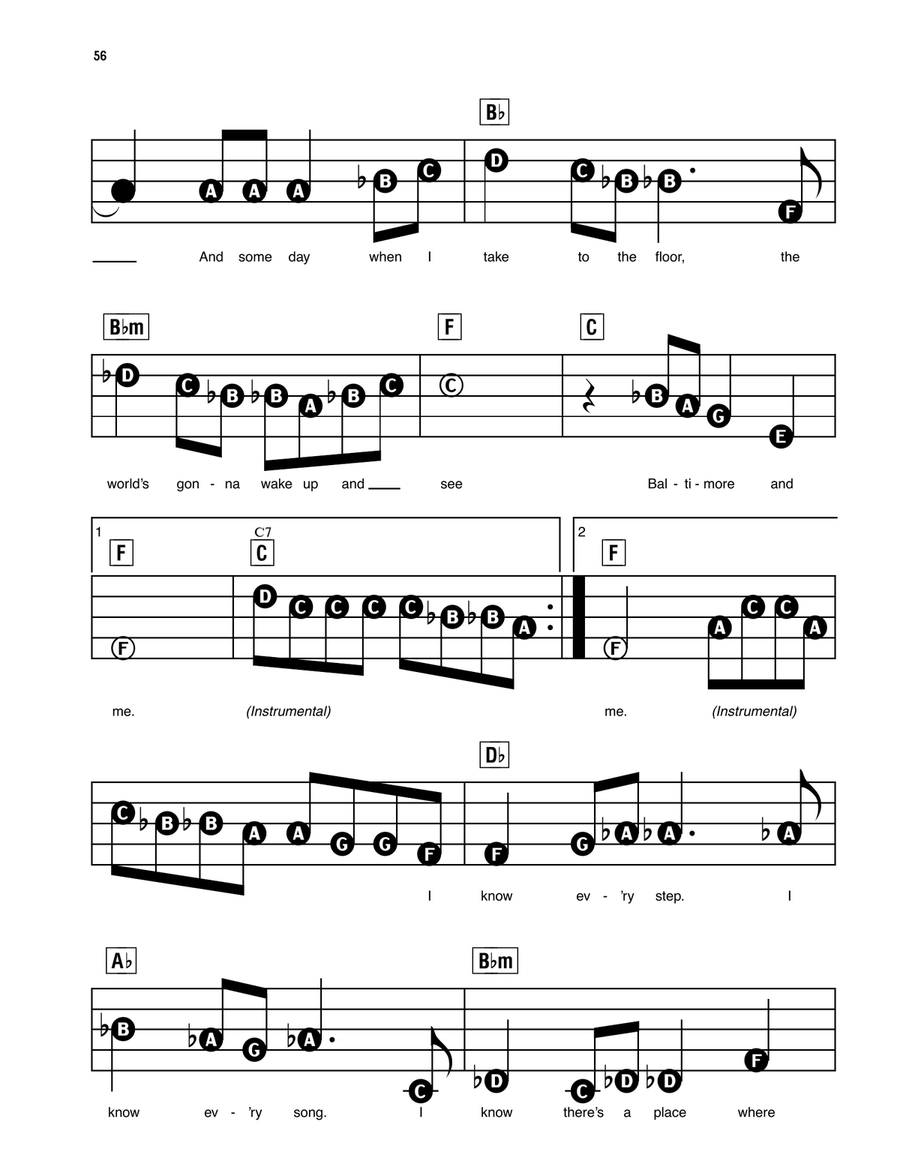 Good Morning Baltimore (from Hairspray) Electronic Keyboard scores gallery preview page 3