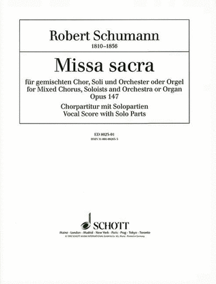 Book cover for Missa Sacra Op. 147