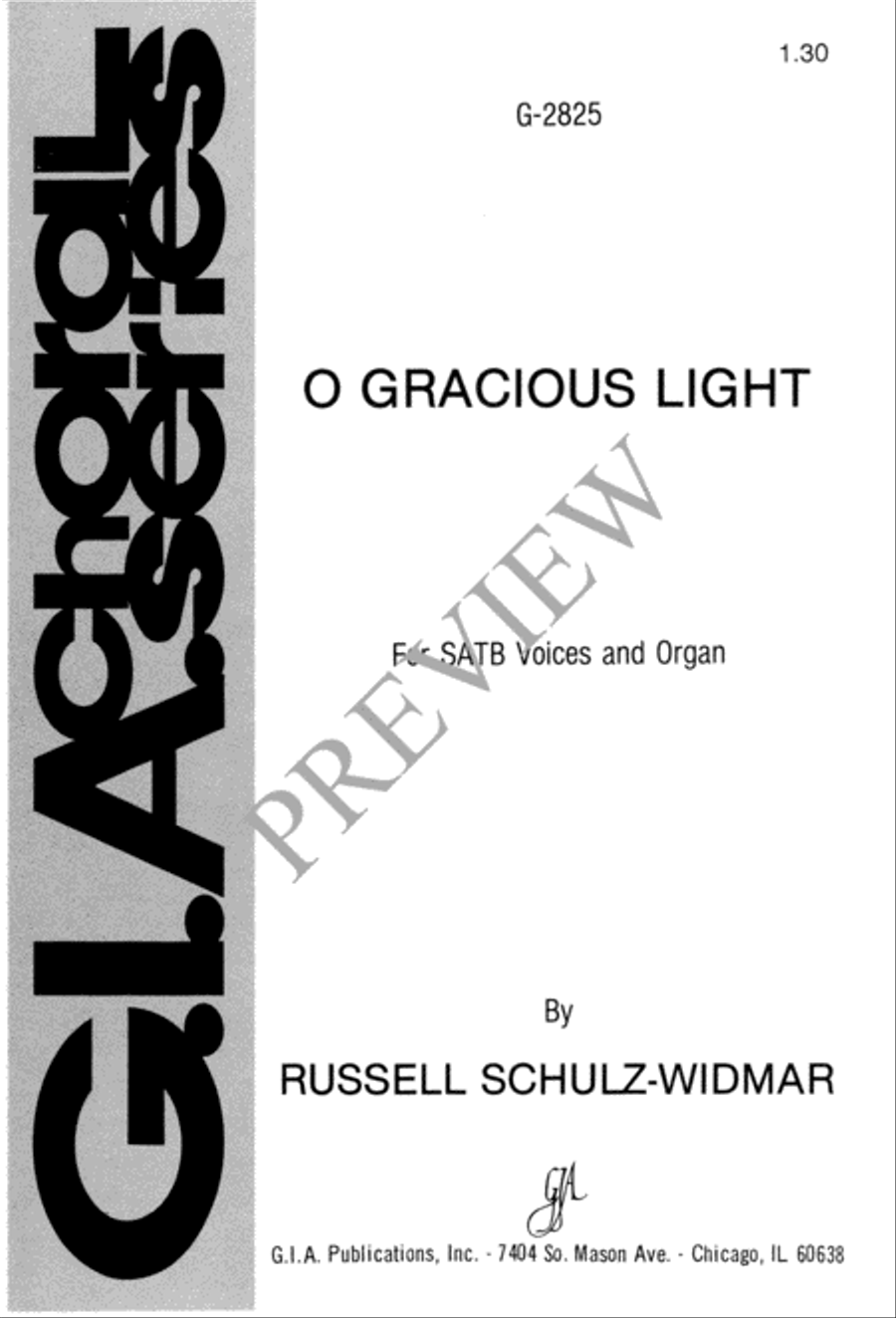 O Gracious Light 4-Part scores gallery preview page 2