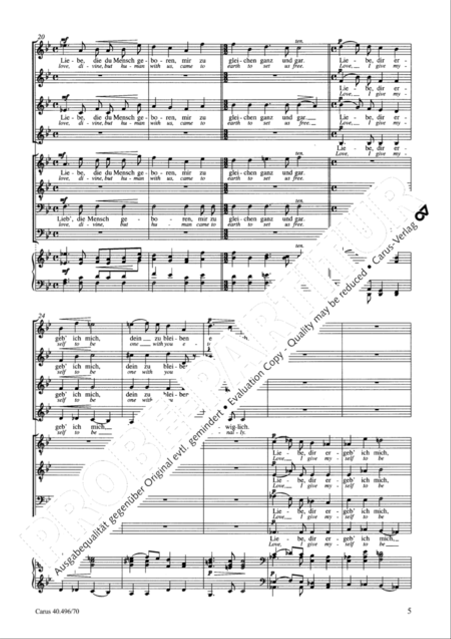 Love, I give myself SSAATTBB scores gallery preview page 6