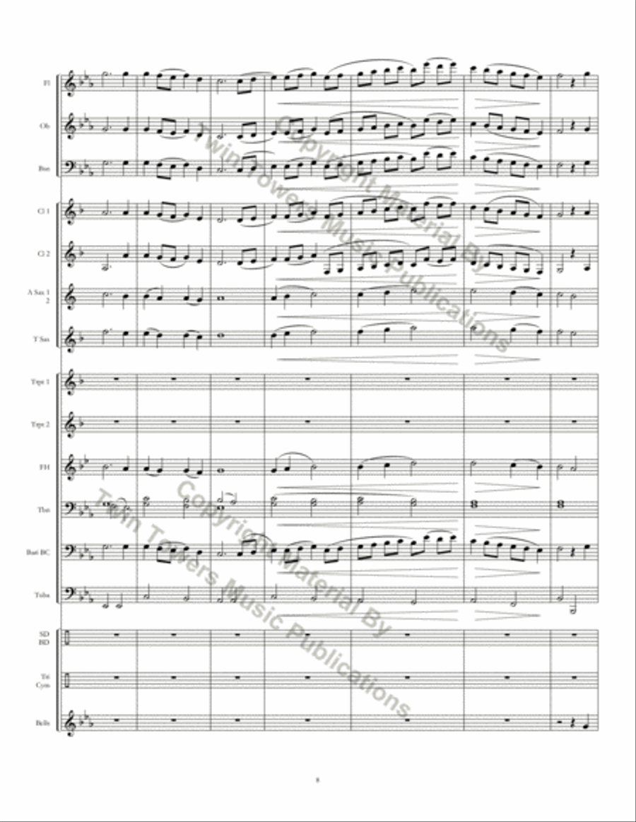 Twin Cities March Concert Band scores gallery preview page 9