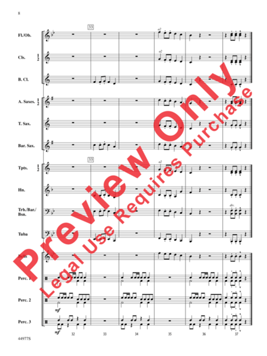 Fiesta on the Housetop Fiesta on the Housetop Concert Band scores gallery preview page 17