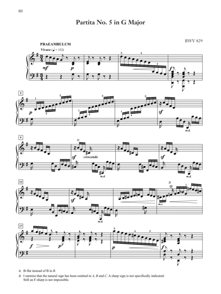 Six Partitas, BWV 825--830