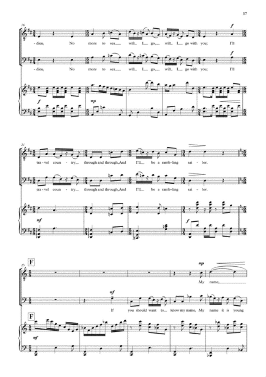 A Fancy of Folksongs A Fancy of Folksongs 4-Part scores gallery preview page 14