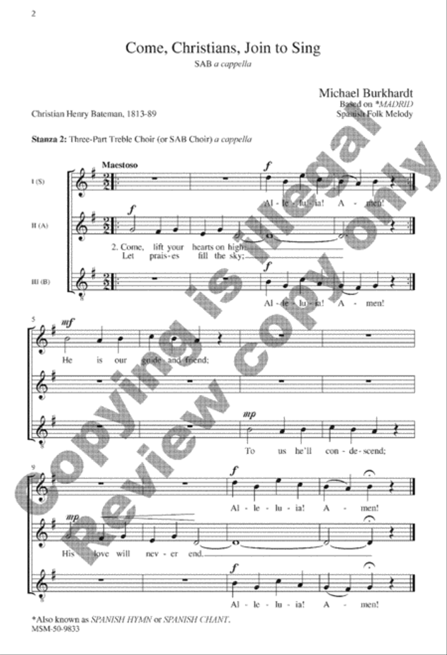 With Angel Choirs, Set 1 With Angel Choirs, Set 1 SSATB scores gallery preview page 2