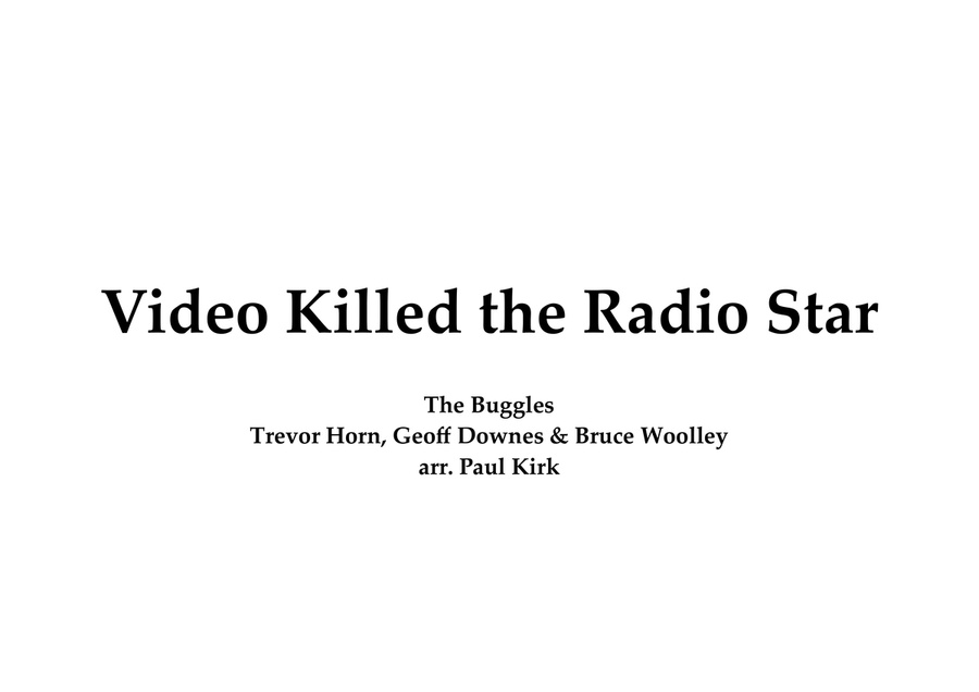 Video Killed The Radio Star Brass Band scores gallery preview page 1