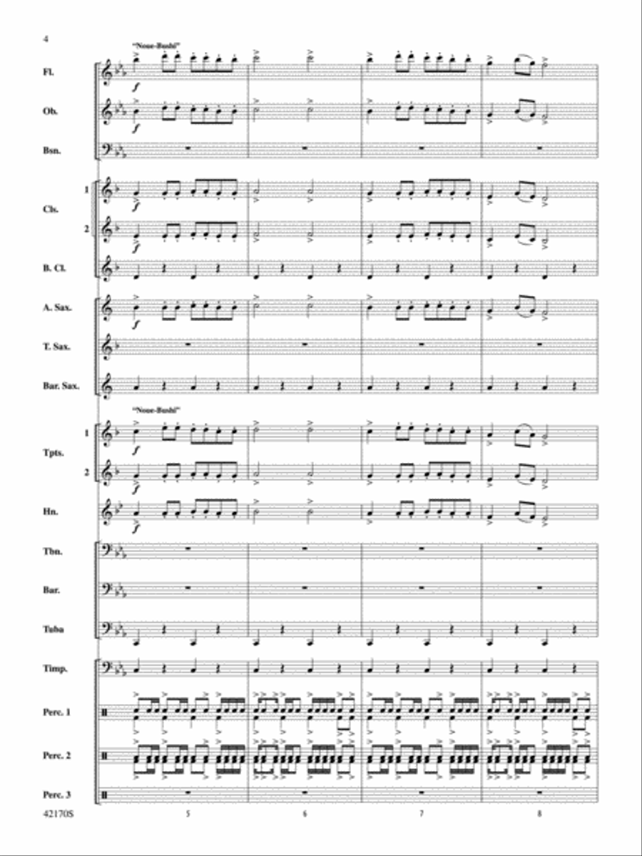 Bushido: Score Concert Band scores gallery preview page 4