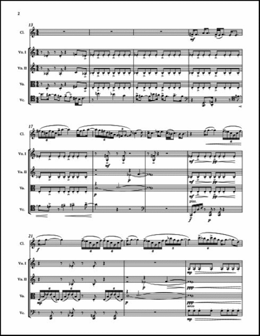 Quintet Clarinet scores gallery preview page 4