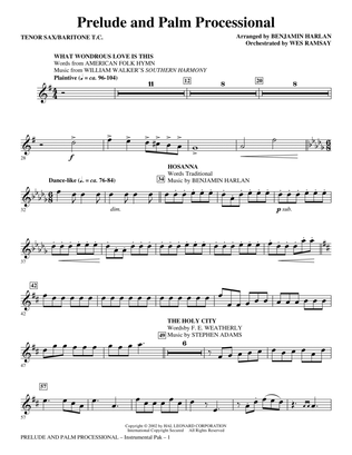 Prelude And Palm Processional - Tenor Sax/Baritone T.C.