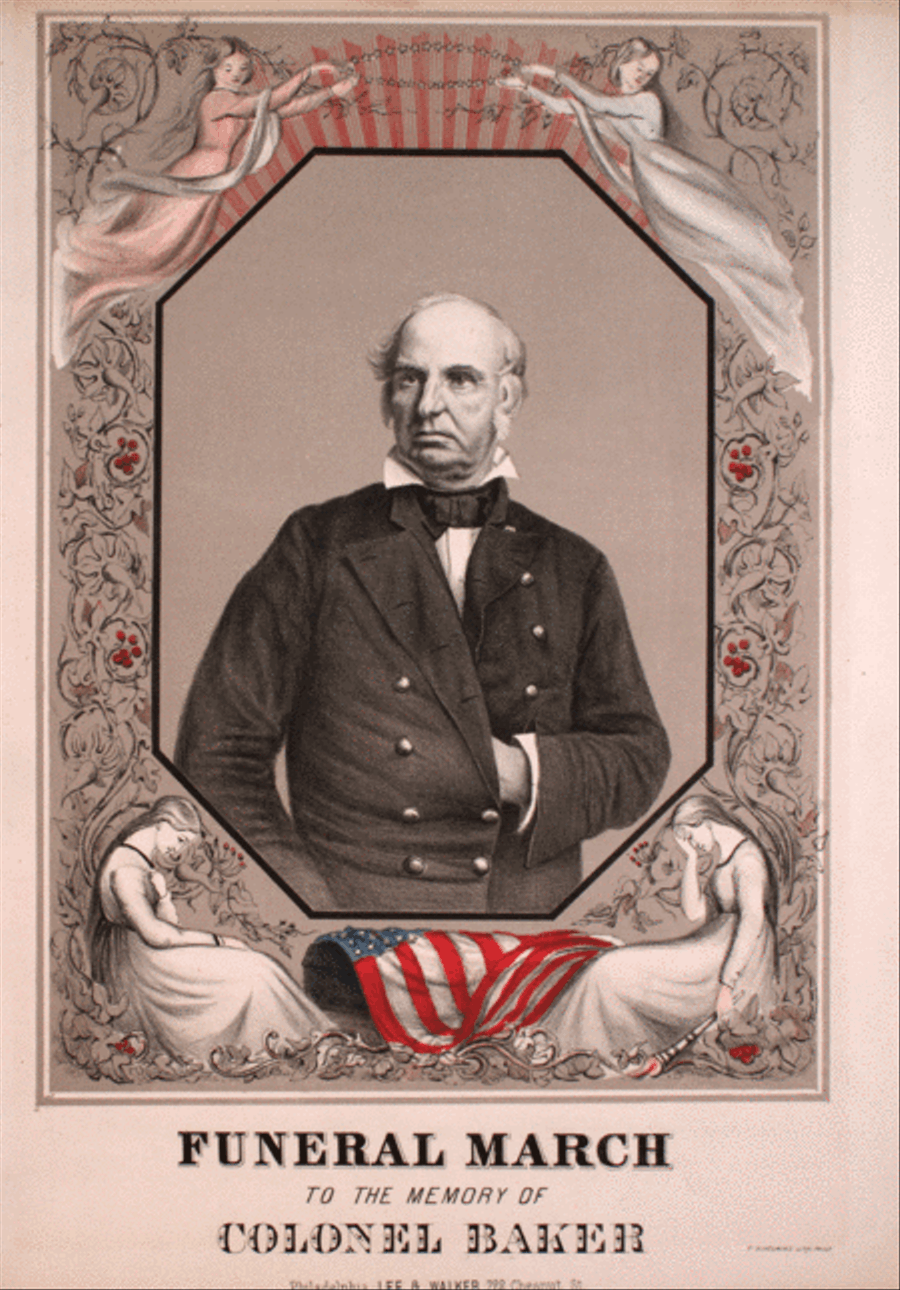 Funeral March to the Memory of Colonel Baker Piano Solo scores gallery preview page 1