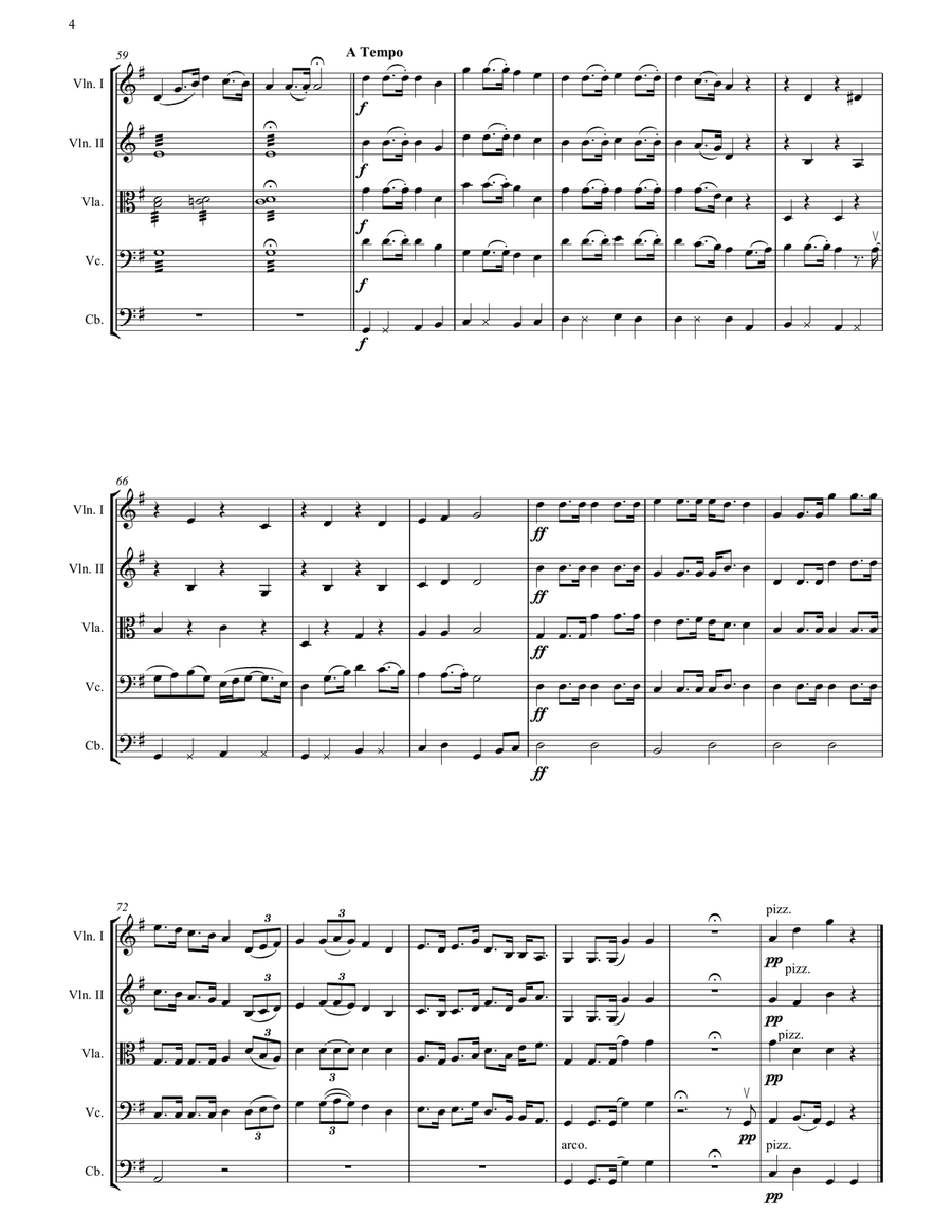 Waltzing Matilda - String Orchestra String Orchestra scores gallery preview page 4