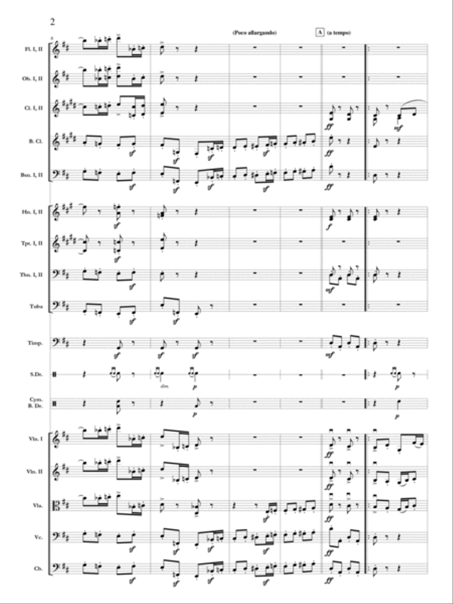 Pomp and Circumstance March No. 1 Orchestra scores gallery preview page 3