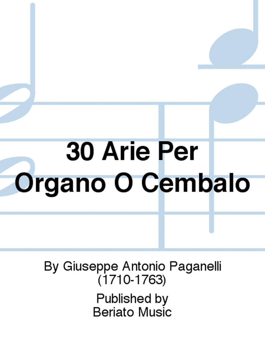 30 Arie Per Organo O Cembalo
