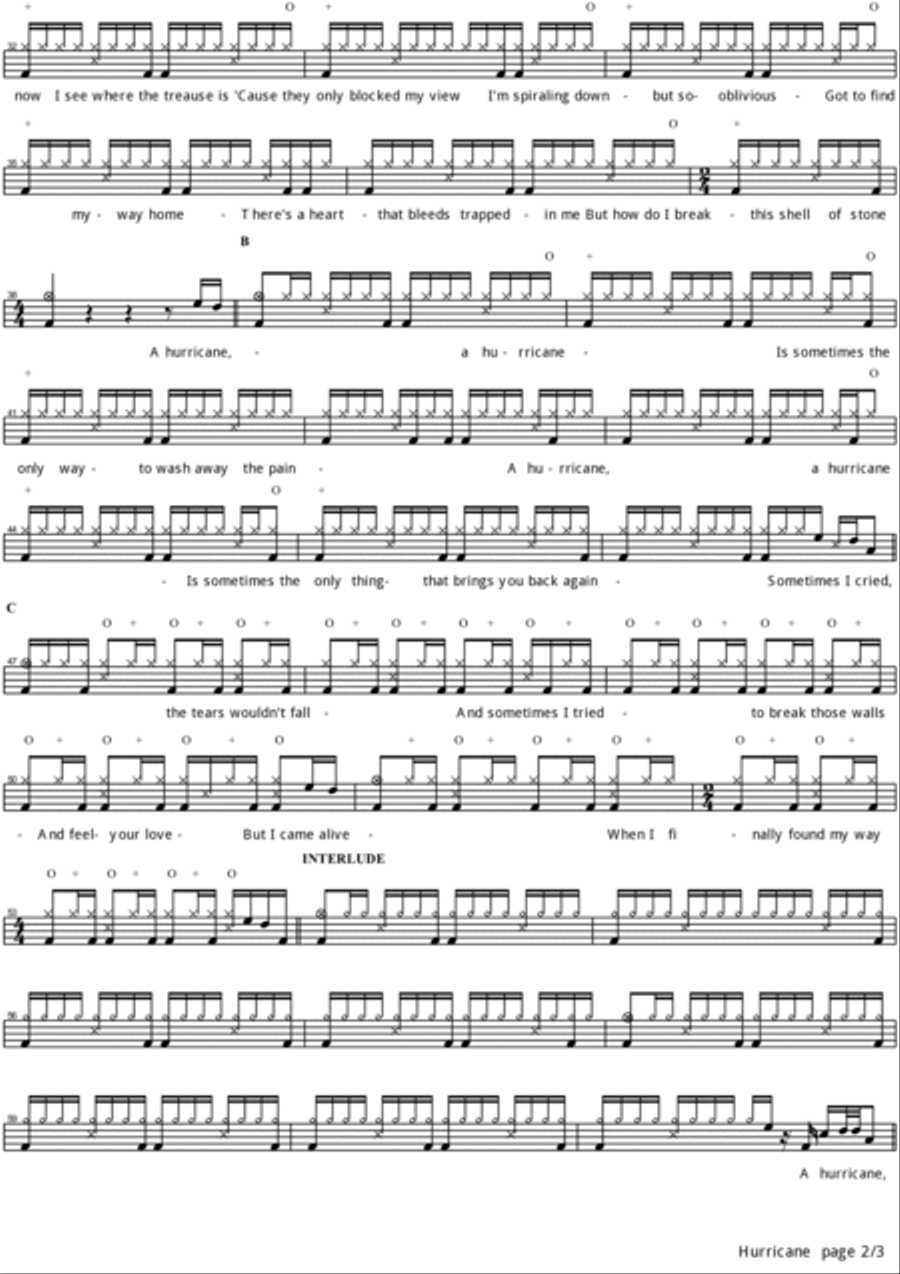 Hurricane Drum Set scores gallery preview page 2