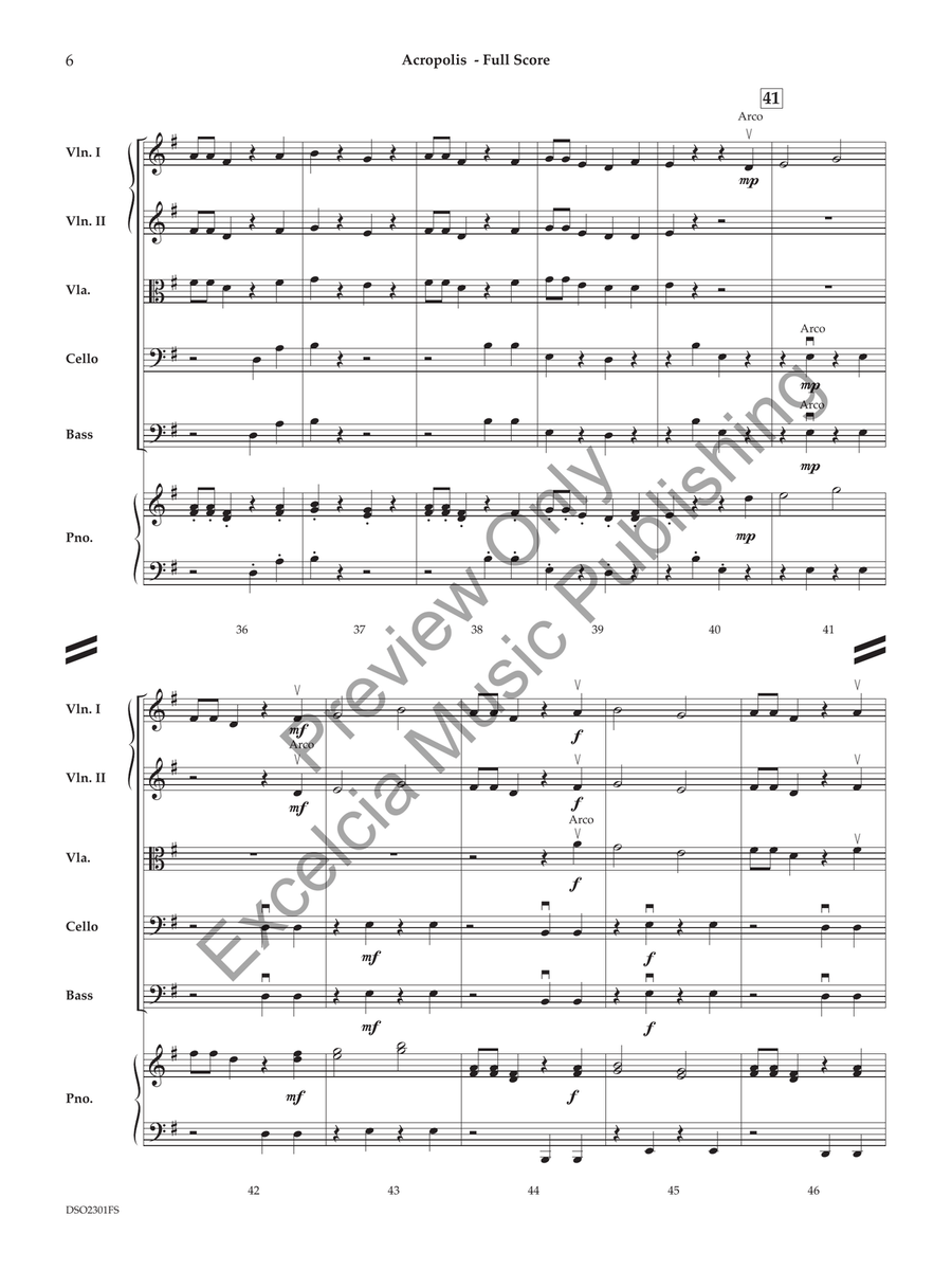 Acropolis (Score) String Orchestra scores gallery preview page 7