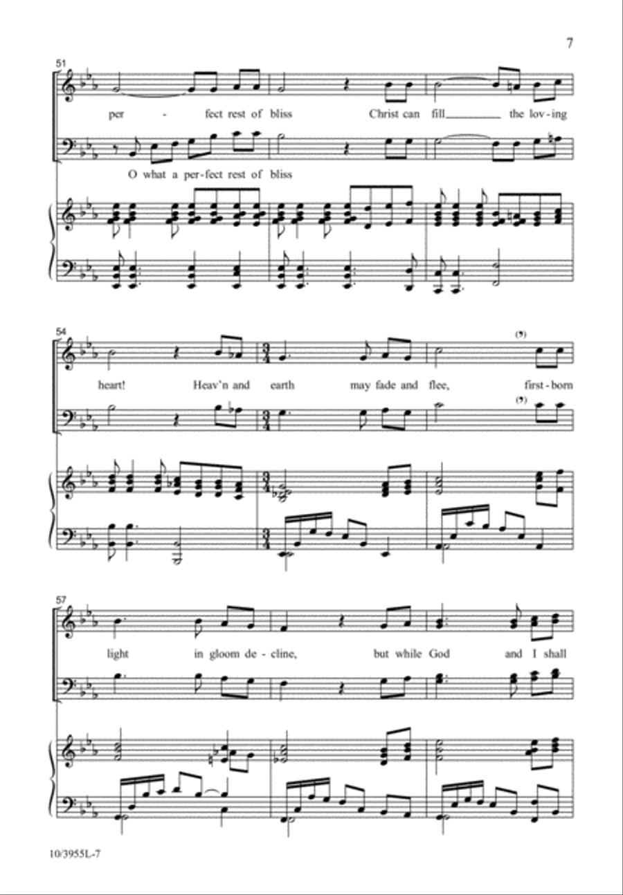I Am His, and He Is Mine 4-Part scores gallery preview page 7