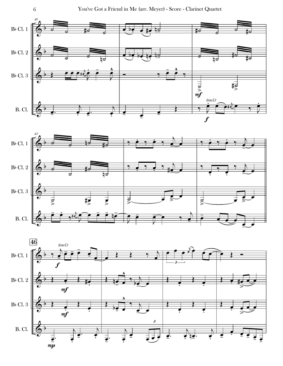 You've Got A Friend In Me Woodwind Ensemble scores gallery preview page 6
