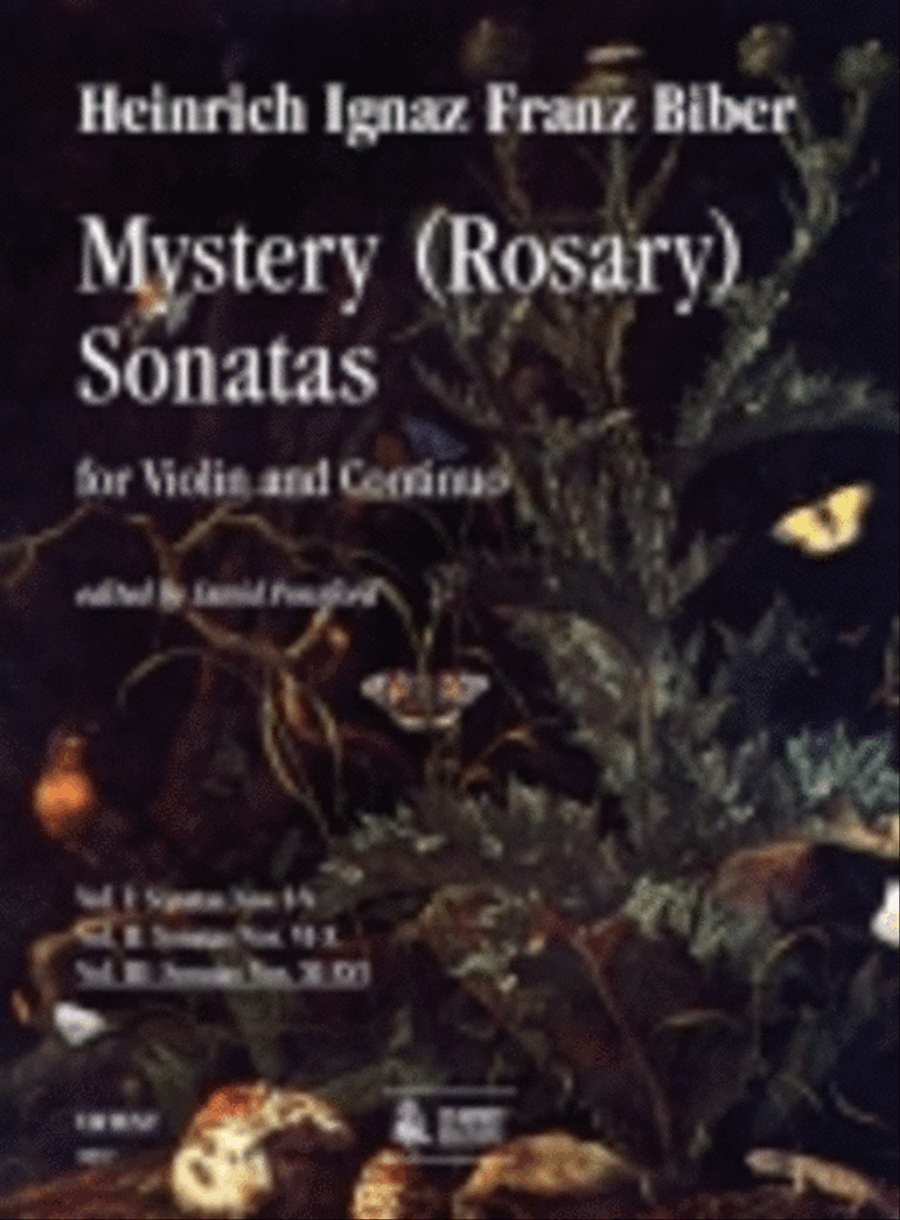 Mystery (Rosary) Sonatas for Violin and Continuo - Vol. III: Sonatas No. XI-XVI Violin scores gallery preview page 1