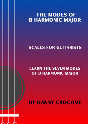 Book cover for The Modes of B Harmonic Major (Scales for Guitarists)