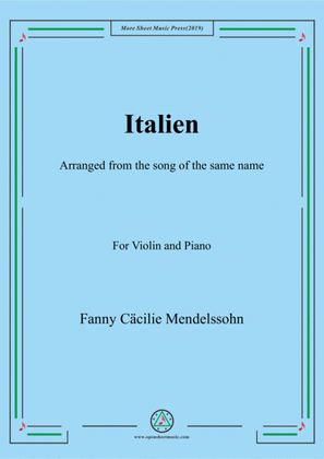 Fanny Hensel-Italien, for Violin and Piano