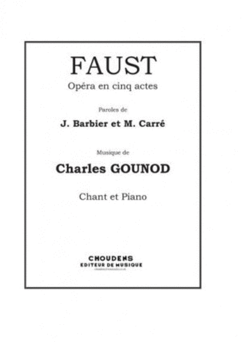 Gounod - Faust Vocal Score French