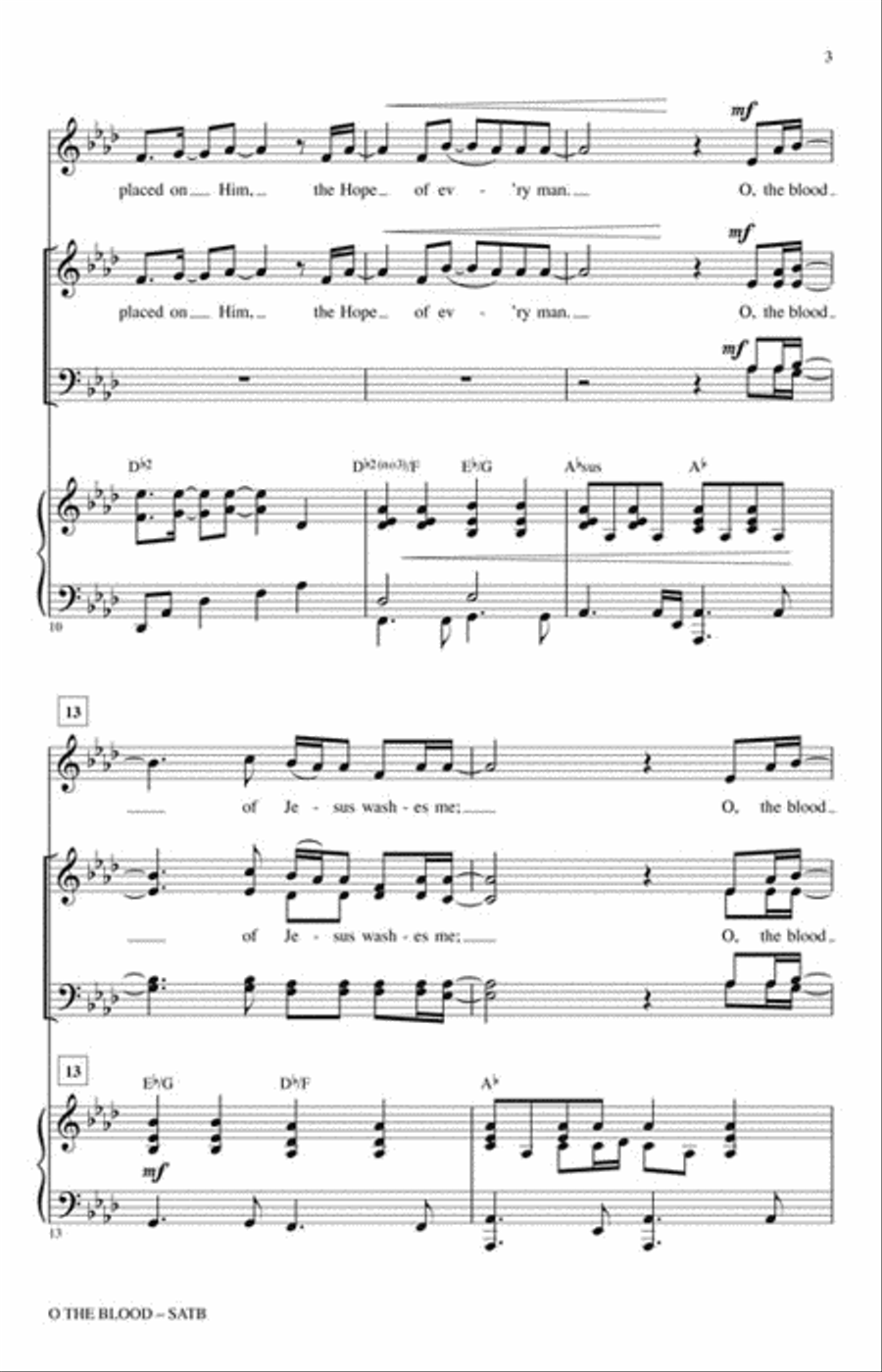 O the Blood 4-Part scores gallery preview page 3