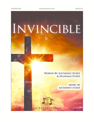 Book cover for Invincible-SAB Choir