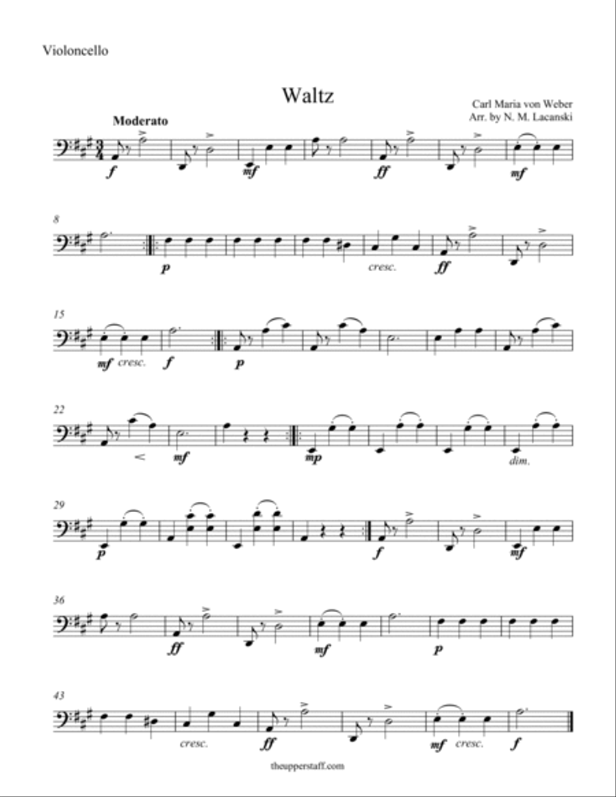 Waltz String Quartet scores gallery preview page 4