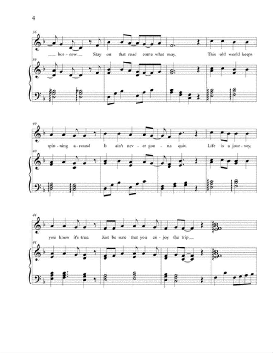 THE ROAD TO HAPPINESS THE ROAD TO HAPPINESS Voice scores gallery preview page 4