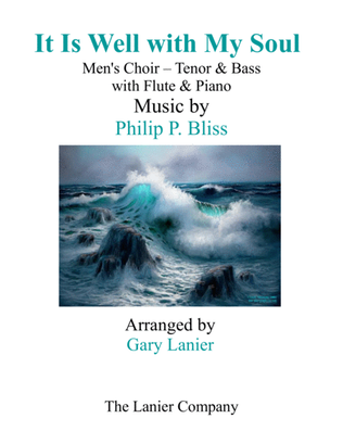 Book cover for IT IS WELL WITH MY SOUL (Men's Choir - Tenor & Bass) with Flute & Piano