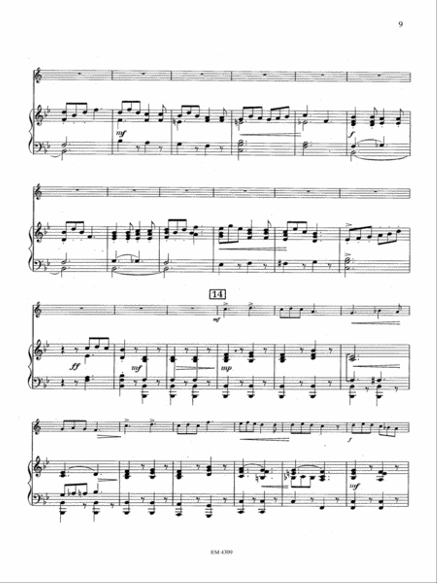 Concerto for Horn and Piano Piano Accompaniment scores gallery preview page 4