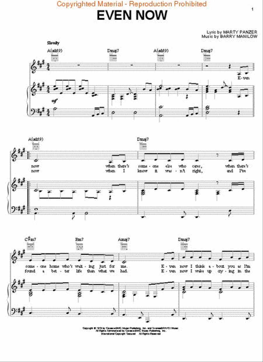 Ultimate Manilow Piano, Vocal, Guitar scores gallery preview page 2