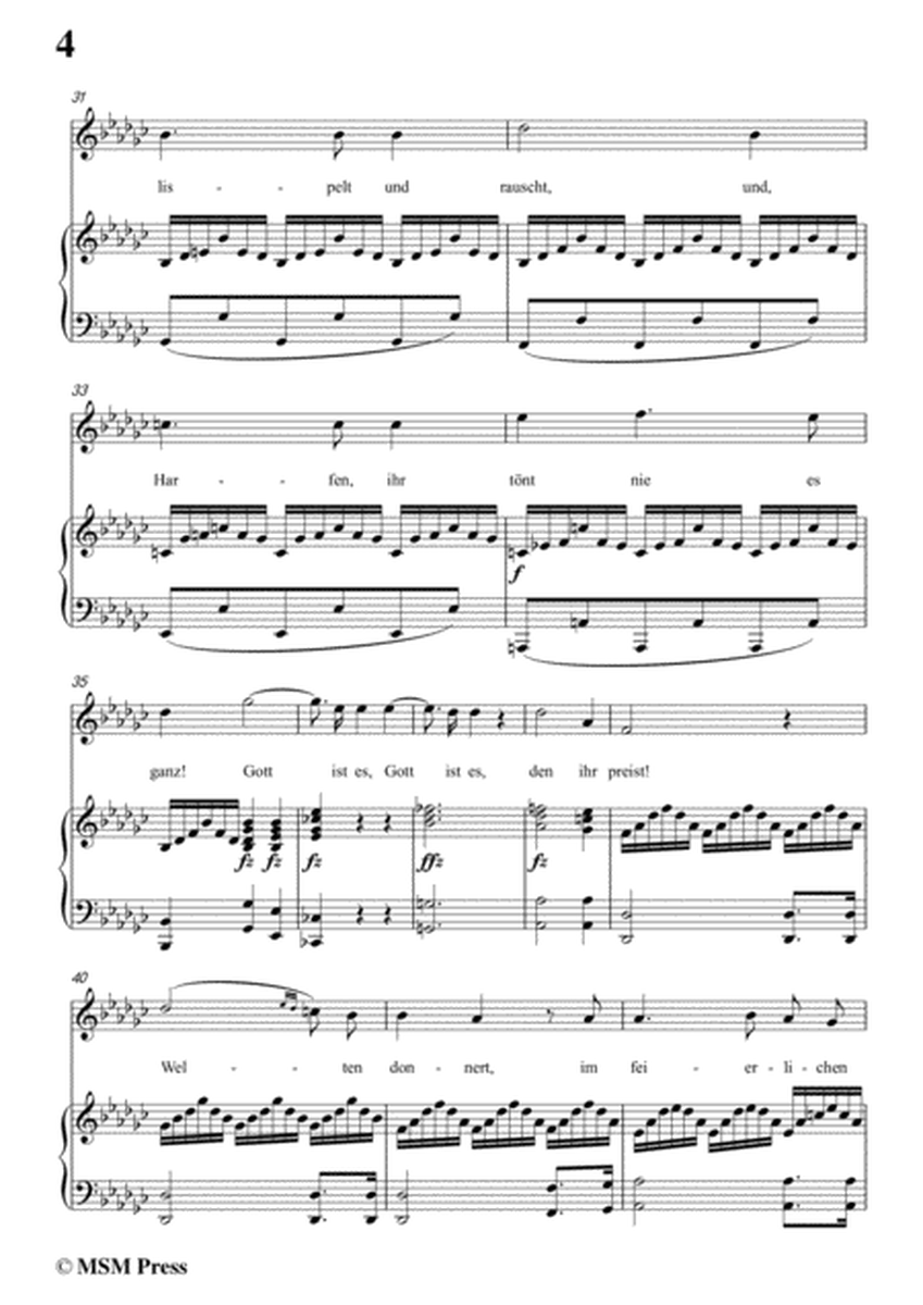 Schubert-Geistliche Lieder,in A flat Major,for Voice&Piano image number null