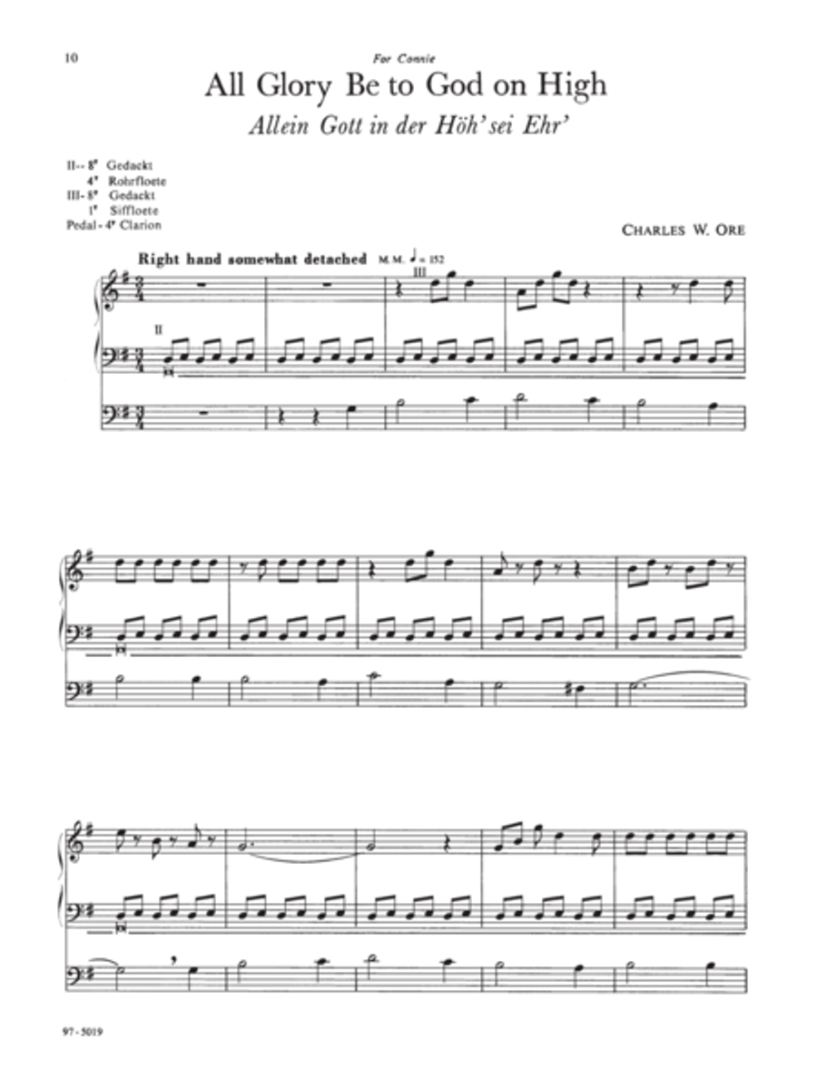 Eleven Compositions for Organ, Set I Organ scores gallery preview page 5